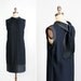 Vintage 1960s Dress : 60s MOD Cocktail Party Dress Little Black Dress