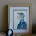 Balancing : original water colour painting size A6