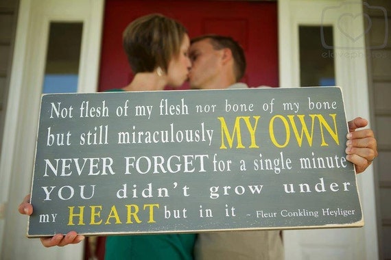 Items similar to Miraculously My Own - The Perfect Sign for an adoptive