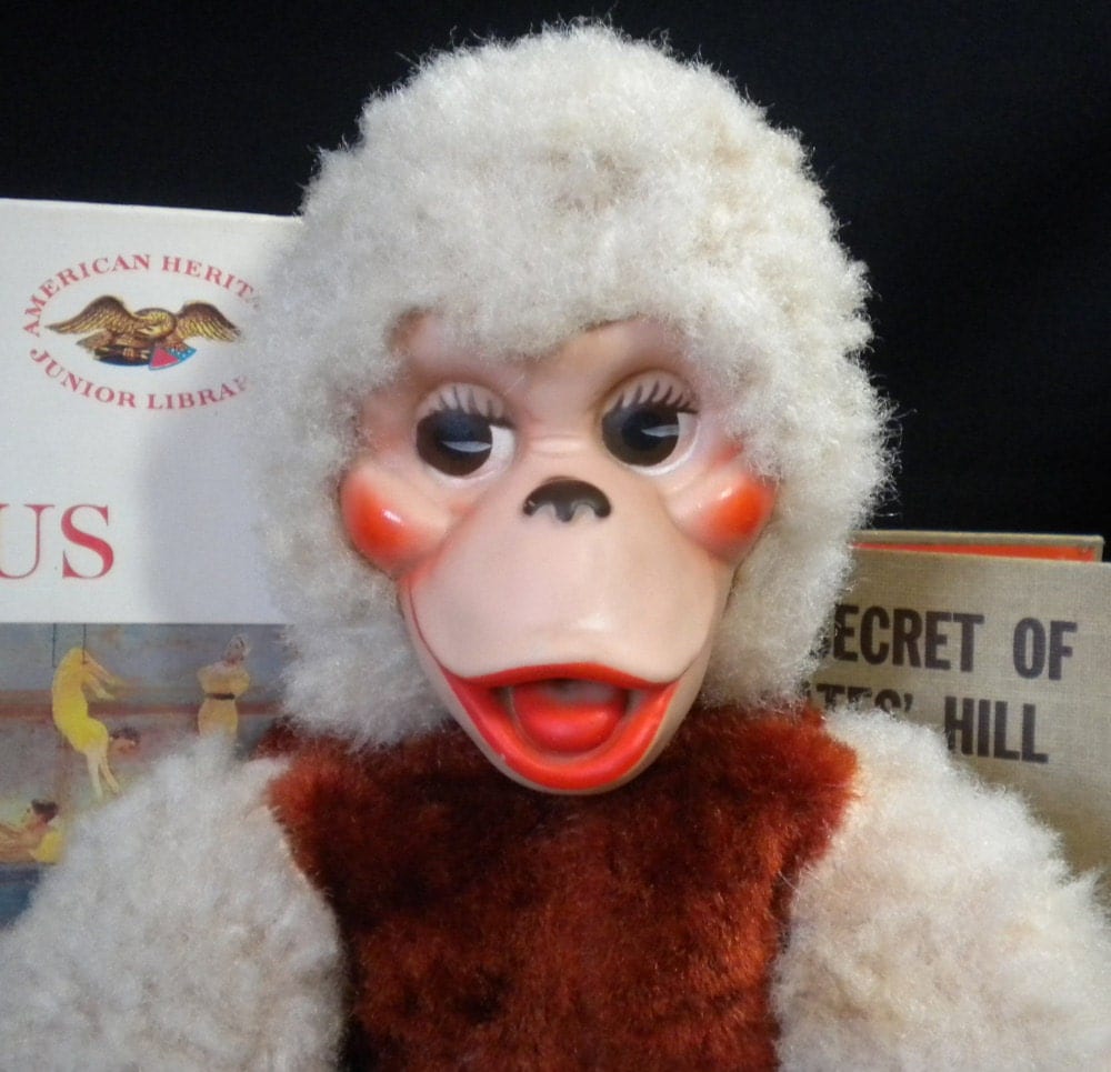 vintage stuffed monkey