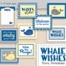 WHALE WISHES Baby Shower Printable Package Instant Download