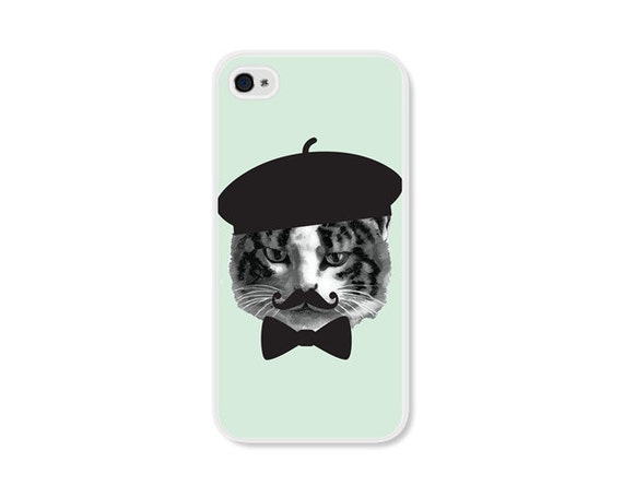 Cat Apple iPhone 4 Case - Plastic iPhone 4s Case - Funny iPhone Case ...