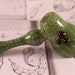 Green and Red Glass Bubbler