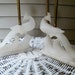 Alabaster Table Lamps / Pair / Peacocks