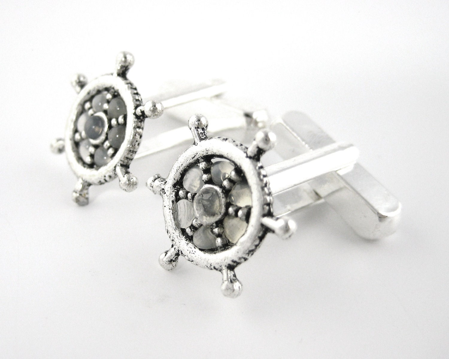 Nautical Cuff Links Ship Cufflinks Sailboat Cufflinks