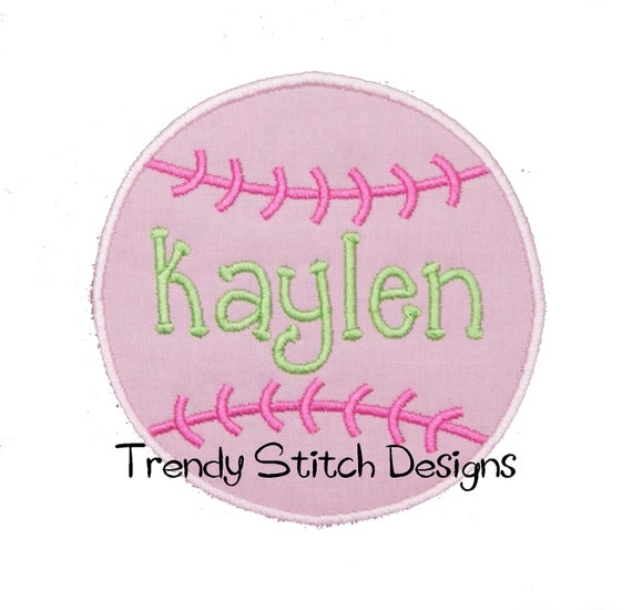 Baseball 1 Applique Embroidery Design INSTANT DOWNLOAD