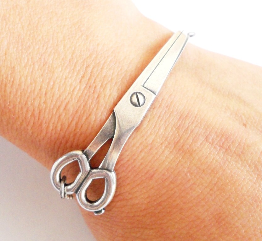 Steampunk Scissor Ring Antiqued Brass Ox