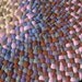 Reserved for boxtry 2001 Ready To Ship Braided Round Rug in Terra Cotta and pink from upcycled cotton