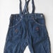 Vintage 40s 50s Little Boys Billy the Kid Western Texas Cowboy Rockailly Kids Denim Jeans Overalls