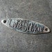 Sterling Silver Link Oxidized Inspiration Live Out Loud Artisan Made 42mm x 12mm