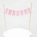 Vintage Ribbon Cake Bunting: Pink Gingham