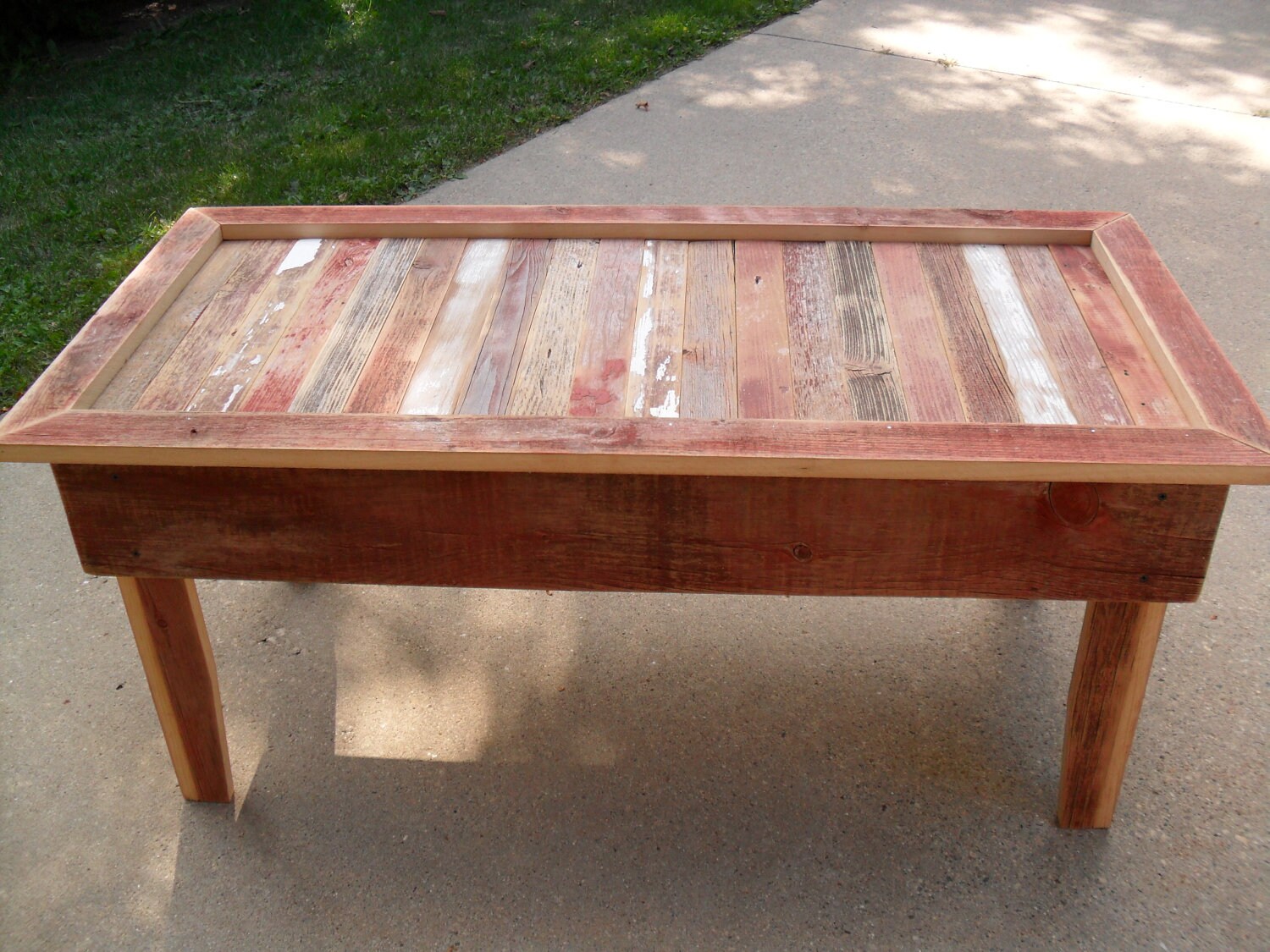 Red Scrap Coffee Table