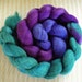 BFL/Silk Combed Top 4 Oz. Fibery Jewels Gradient