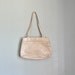 Vintage Leather Purse - Boho Details - Taupe 70s 80s