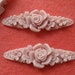 408-00-Ca 4pcs Beautiful Colorful Enlongated Rose Cabochon,Pale Lilac