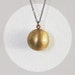LAST ONE // Brass Ball Locket Necklace