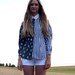 80s Mixed Print Cut Out Shoulder Camp Shirt xs s