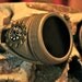 Ivory Gold Steampunk Goggles with Gears