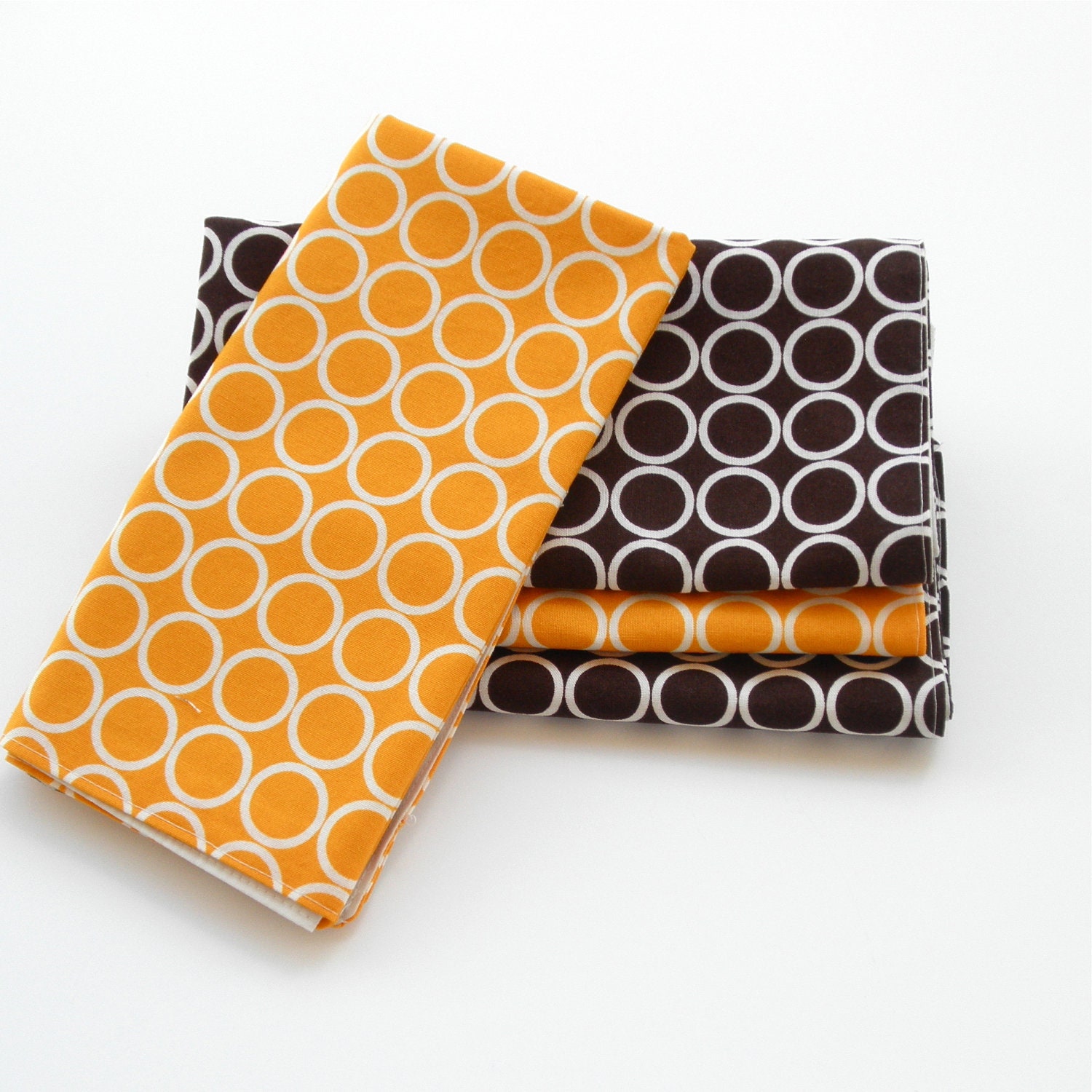 Gold Pattern Cloth Napkins | modern cloth napkins gold and brown circle pattern table Gold Pattern Cloth Napkins | modern cloth napkins gold and brown circle pattern table