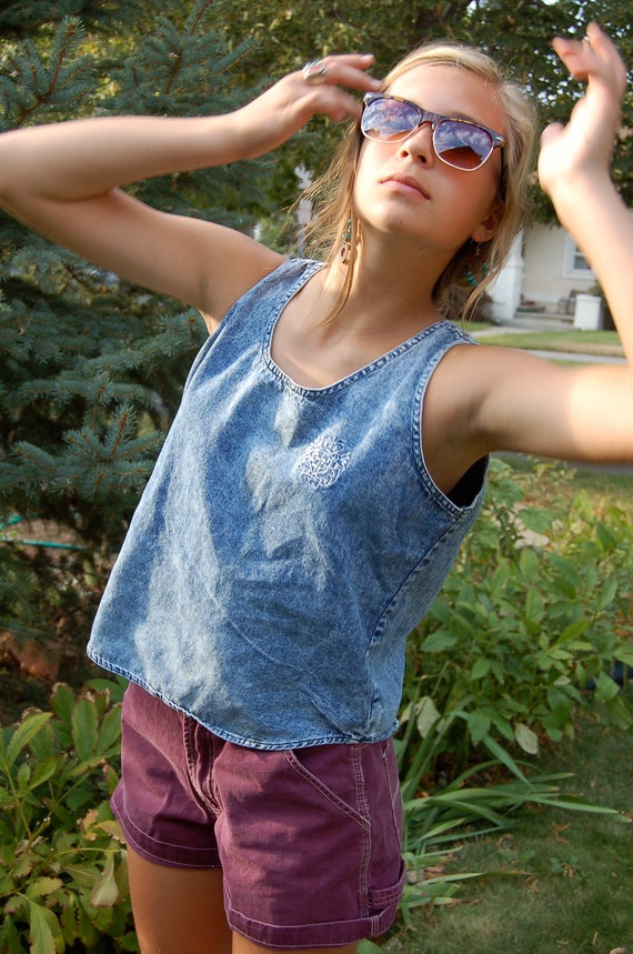 Vintage SHORTS swag clothingcarpenter style high waist