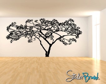 Vinyl Wall Decal Sticker Wide Tree 71in Tall x 111in Wide AC156A-71x111