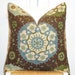 Beautiful Decorative Pillow Cover - 20 x 20 - Accent Pillow - Throw Pillow - Blue - Tan - Green - Brown - Teal