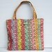 colorful Batik painting patchwork Tote shopping bag diaper beach hand bag summer