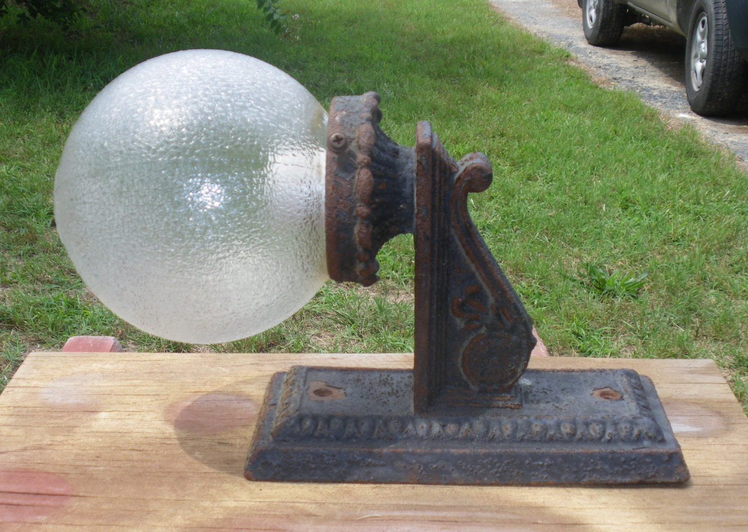 Globe outside wall lights