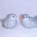 Vintage Pair Blue Bird Bluebird Figurines Made In Japan Ceramic Circe 1970's