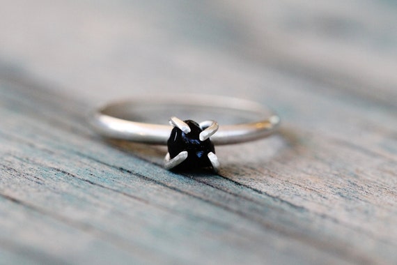 apache tear obsidian wedding ring