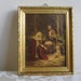 Vintage Religious "Holy Family" Wall Art Print by C. Bosseron Chambers, Jesus Mary Joseph, Gold Wood Frame, Edward Gross Co.