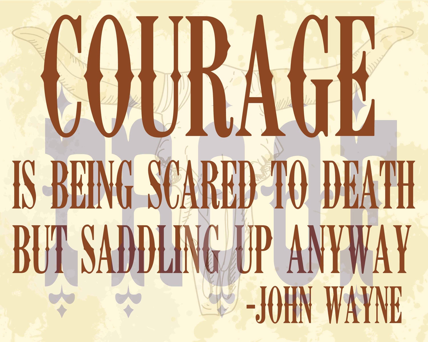 Courage John Wayne Quote Printable