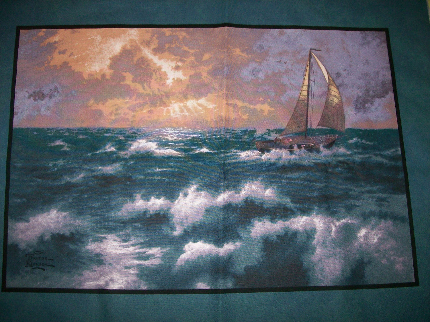 thomas kinkade sailboat paintings