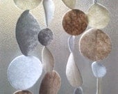 Holiday Dots Garland Eco Chic White, Silver Grey, Ivory and Natural Christmas Hanukkah Il_170x135
