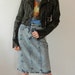 Vintage Acid Washed Skirt, Ultra High Waisted, 80's, 90's, Touche, Size XS, Tumblr, Rad