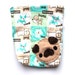 Pug Zipper Pouch - Zippered Pouch , Dog Pouch , Kawaii , Cute