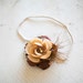 Deluxe Brown tones flower headband