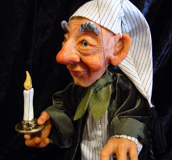 Ebenezer Scrooge Marionette (Made to order) - il_570xN.402959593_jft2