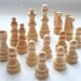 White Colored Wooden Chess Pieces 16 Count