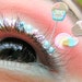 Cotton Candy Eyelash Jewelry - false eyelashes in sax blue and pink