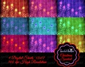 Glitter Paper Glittery Party Paper Fairy Dust Party Paper Starry Glitter Scrapbooking Glitter backgrounds Instant Download Star Dust Glitter Il_170x135