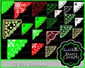 Christmas Digital Doodle Frames Corner Clip Art Frame Flourishes Corners Clipart Digital Scrapbooking frames Il_170x135