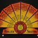 America on Wheels, 1940 Roller Rink Label, Paper Ephemera, Vintage Paper, Graphic Label