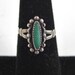 Vintage BELL Sterling Silver & Green Turquoise Ring - Size 5