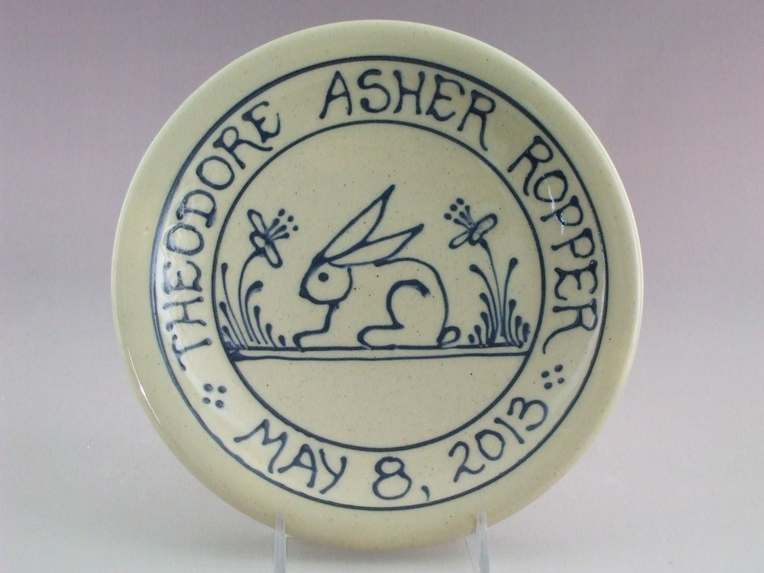 Commemorative Plate Personalized Child's Birth Plate