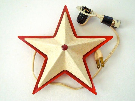 Vintage Noma Metal Star Tree Topper by rubyrockwell on Etsy