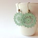 Bohemian Star Earrings-Mint Green Verdigris Patina Bohemian Jewelry