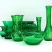 Emerald Green Vase Set