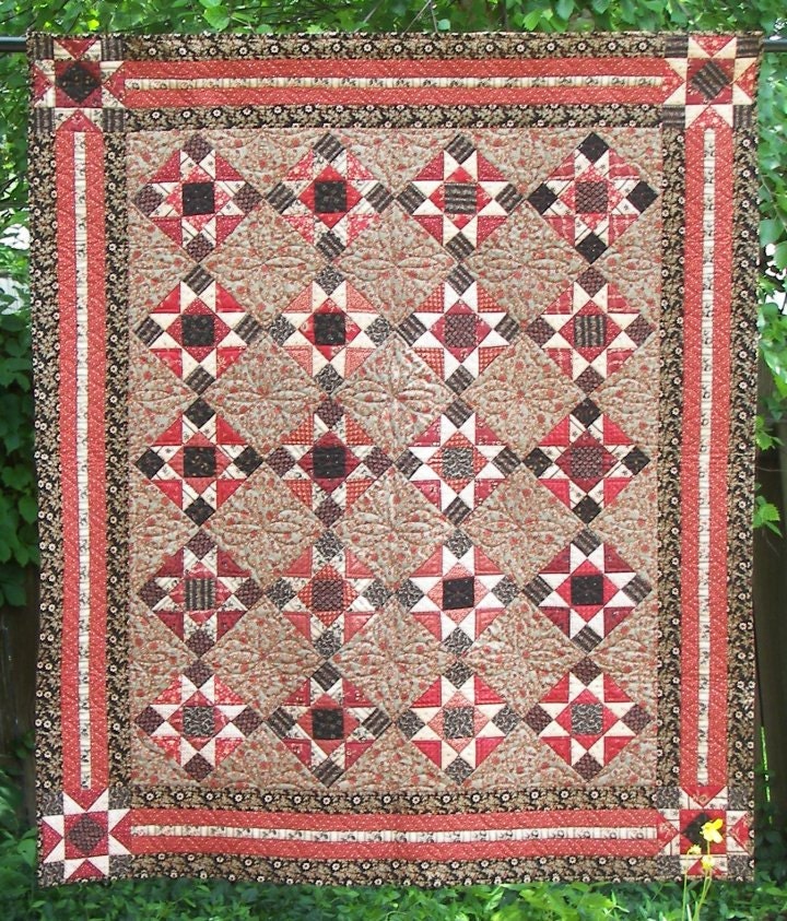 Autumn Spice Quilt Pattern PDF Reproduction Traditional Style