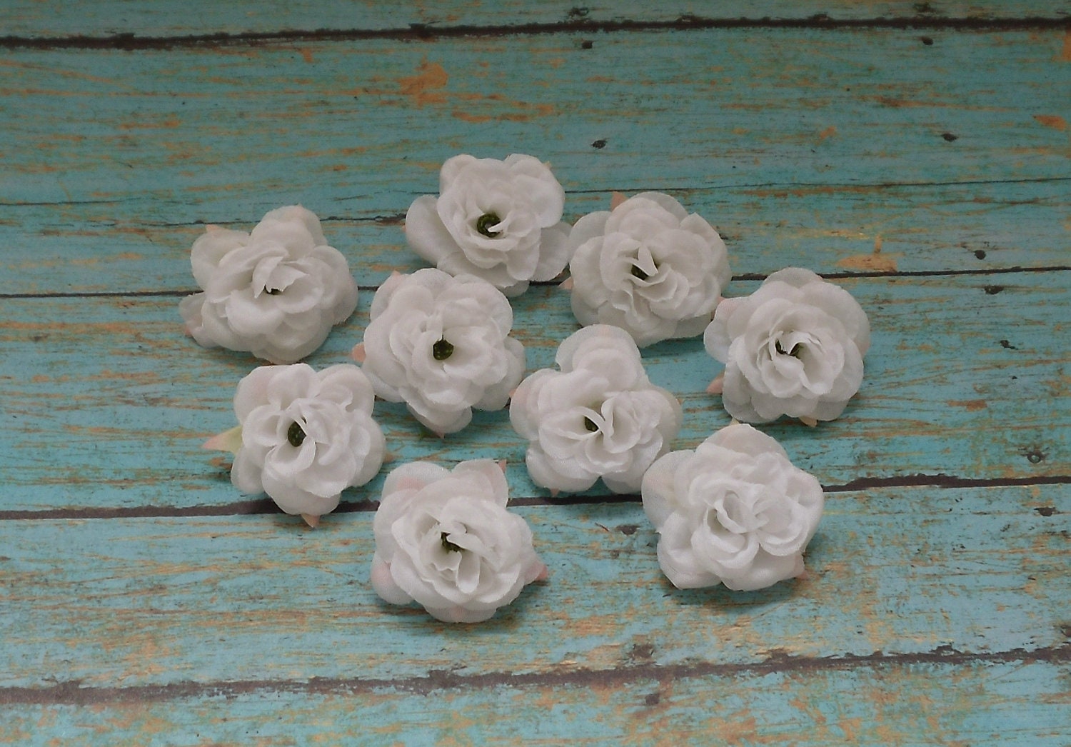 silk flowers nine white mini roses small flowers silk flowers nine white mini roses small flowers